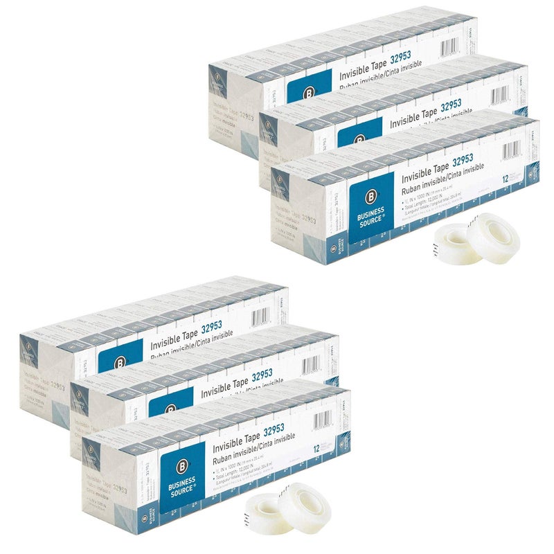 BSN 6 × شريط لاصق غير مرئي، 1 نواة، 3/4 × 1000، 12/عبوة، شفاف (BSN32953) - Image 1
